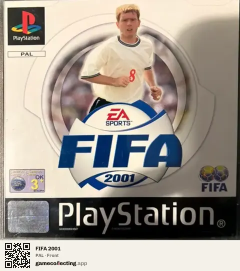 FIFA 2001 PlayStation, PAL box front