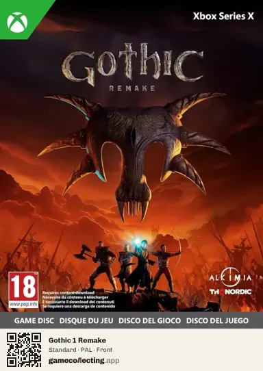 Gothic 1 Remake Xbox Series X, PAL box front