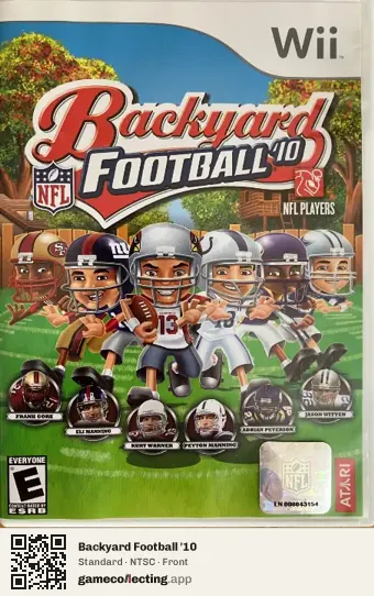 Backyard Football '10 Nintendo Wii, NTSC box front