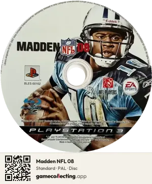 Madden NFL 08 PlayStation 3, PAL disc