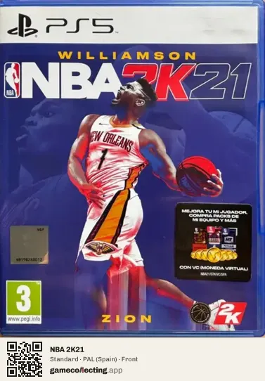 NBA 2K21 PlayStation 5, Spain box front