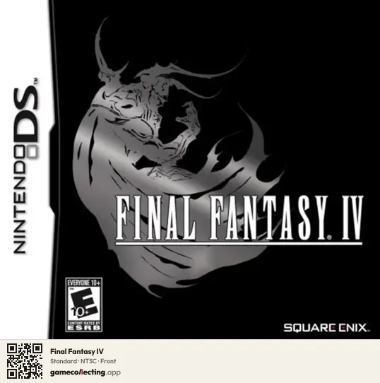 Final Fantasy IV Nintendo DS, NTSC box front