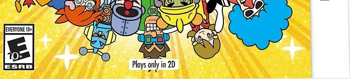 WarioWare Gold, the ESRB box on its front