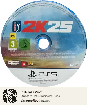 PGA Tour 2K25 PlayStation 5, PAL disc