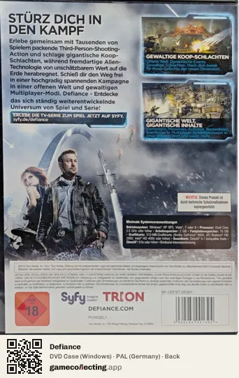 Defiance Computer, Germany box back