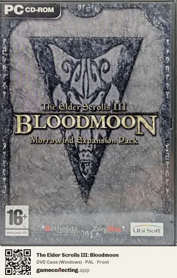 The Elder Scrolls III: Bloodmoon Computer, PAL box front