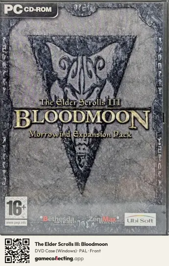 The Elder Scrolls III: Bloodmoon Computer, PAL box front