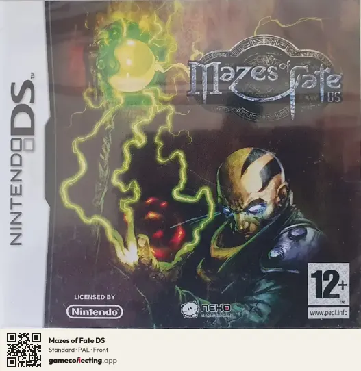 Mazes of Fate DS Nintendo DS, PAL box front