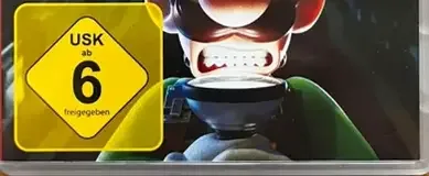 Luigi's Mansion 3, the USK square on its front