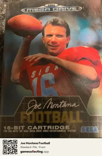 Joe Montana Football Sega Mega Drive / Genesis, PAL box front