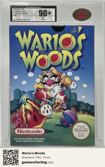 Wario's Woods Nintendo Entertainment System, PAL box front
