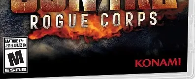 Contra: Rogue Corps, the ESRB box on its front