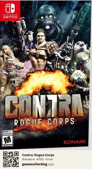 Contra: Rogue Corps Nintendo Switch, NTSC box front