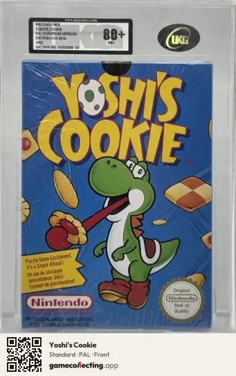 Yoshi's Cookie Nintendo Entertainment System, PAL box front