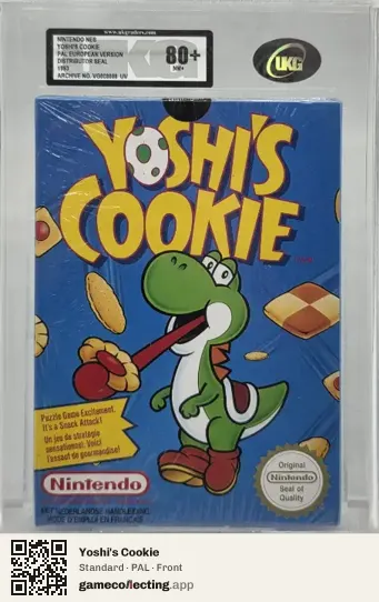 Yoshi's Cookie Nintendo Entertainment System, PAL box front