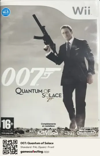 007: Quantum of Solace Nintendo Wii, Spain box front