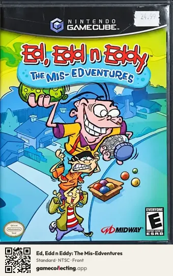 Ed, Edd n Eddy: The Mis-Edventures Nintendo GameCube, NTSC box front