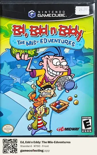 Ed, Edd n Eddy: The Mis-Edventures Nintendo GameCube, NTSC box front