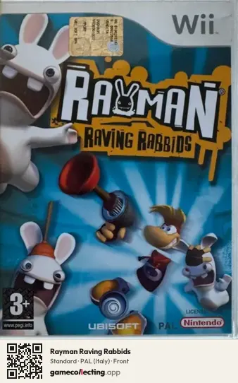 Rayman Raving Rabbids Nintendo Wii, Italy box front