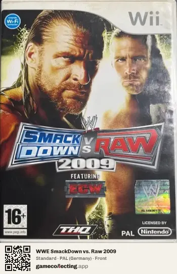 WWE SmackDown vs. Raw 2009 Nintendo Wii, Germany box front