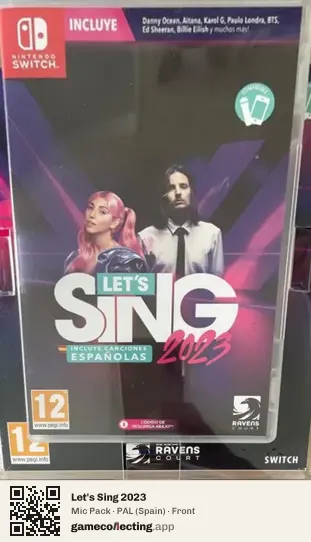 Let's Sing 2023 Nintendo Switch, Spain box front