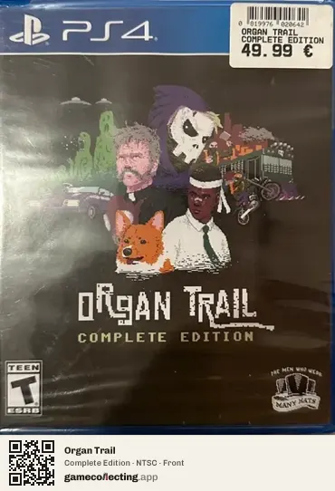 Organ Trail PlayStation 4, NTSC box front