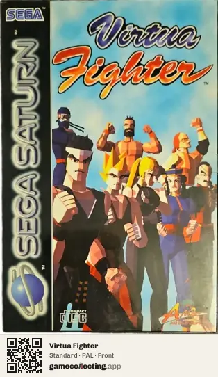 Virtua Fighter Sega Saturn, PAL box front