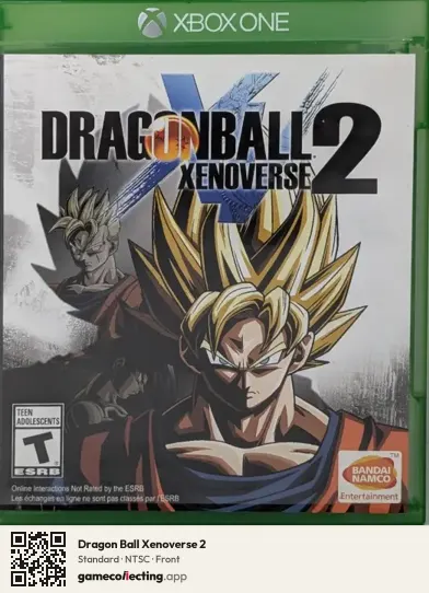 Dragon Ball Xenoverse 2 Xbox One, NTSC box front
