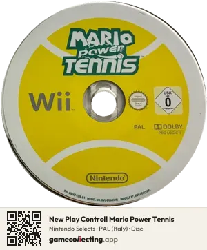 New Play Control! Mario Power Tennis Nintendo Wii, PAL disc