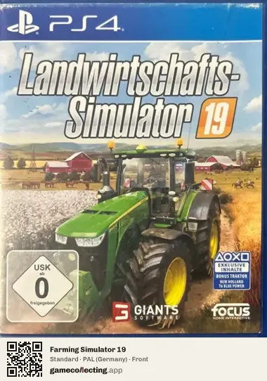 Farming Simulator 19 PlayStation 4, Germany box front