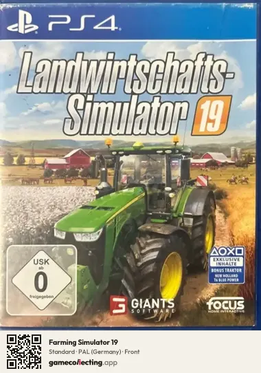 Farming Simulator 19 PlayStation 4, Germany box front