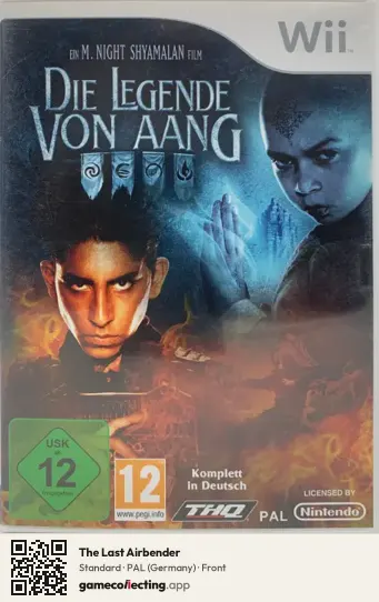 The Last Airbender Nintendo Wii, Germany box front