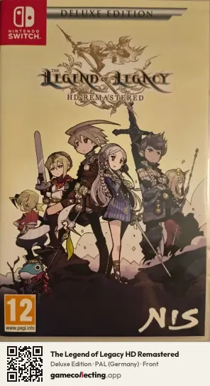 The Legend of Legacy HD Remastered Nintendo Switch, Germany box front