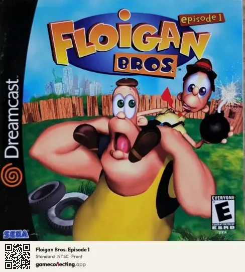 Floigan Bros. Episode 1 Sega Dreamcast, NTSC box front
