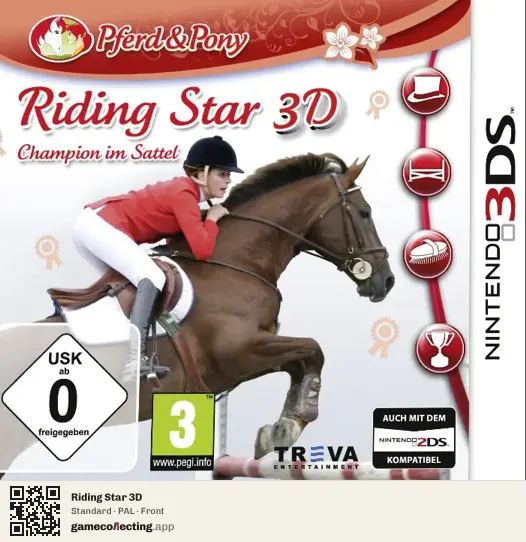 Riding Star 3D Nintendo 3DS, PAL box front