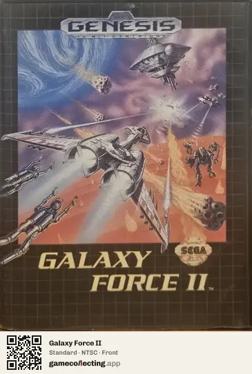 Galaxy Force II Sega Mega Drive / Genesis, NTSC box front