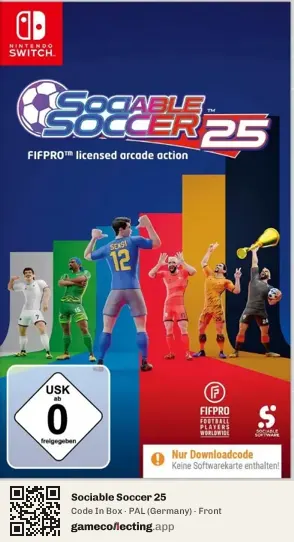Sociable Soccer 25 Nintendo Switch, Germany box front