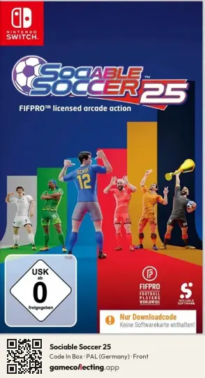 Sociable Soccer 25 Nintendo Switch, Germany box front