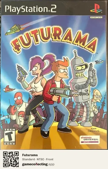 Futurama PlayStation 2, NTSC box front
