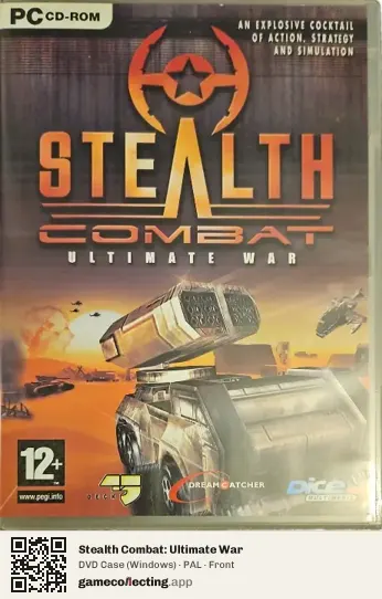 Stealth Combat: Ultimate War Computer, PAL box front