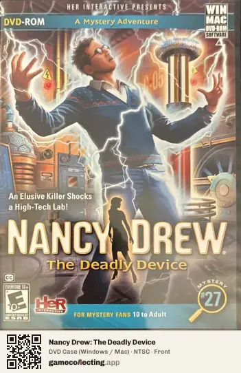 Nancy Drew: The Deadly Device Computer, NTSC box front