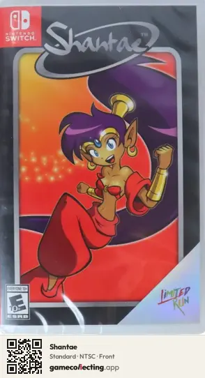 Shantae Nintendo Switch, NTSC box front