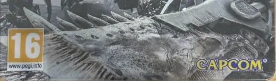 Monster Hunter: World, the PEGI square on its front