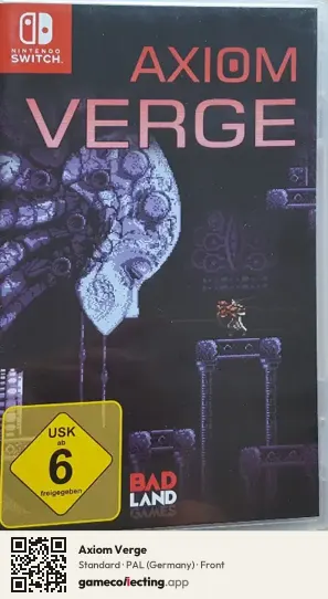 Axiom Verge Nintendo Switch, Germany box front