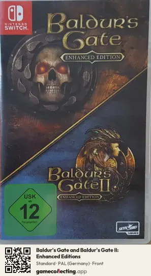 Baldur's Gate and Baldur's Gate II: Enhanced Editions Nintendo Switch, Germany box front