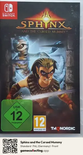 Sphinx and the Cursed Mummy Nintendo Switch, Germany box front