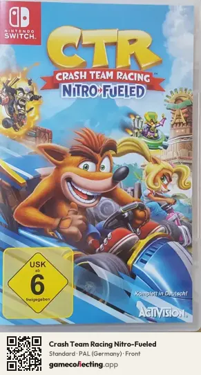 Crash Team Racing Nitro-Fueled Nintendo Switch, Germany box front