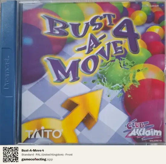 Bust-A-Move 4 Sega Dreamcast, United Kingdom box front