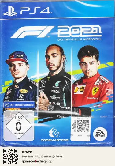 F1 2021 PlayStation 4, Germany box front