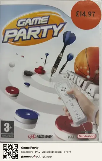 Game Party Nintendo Wii, United Kingdom box front